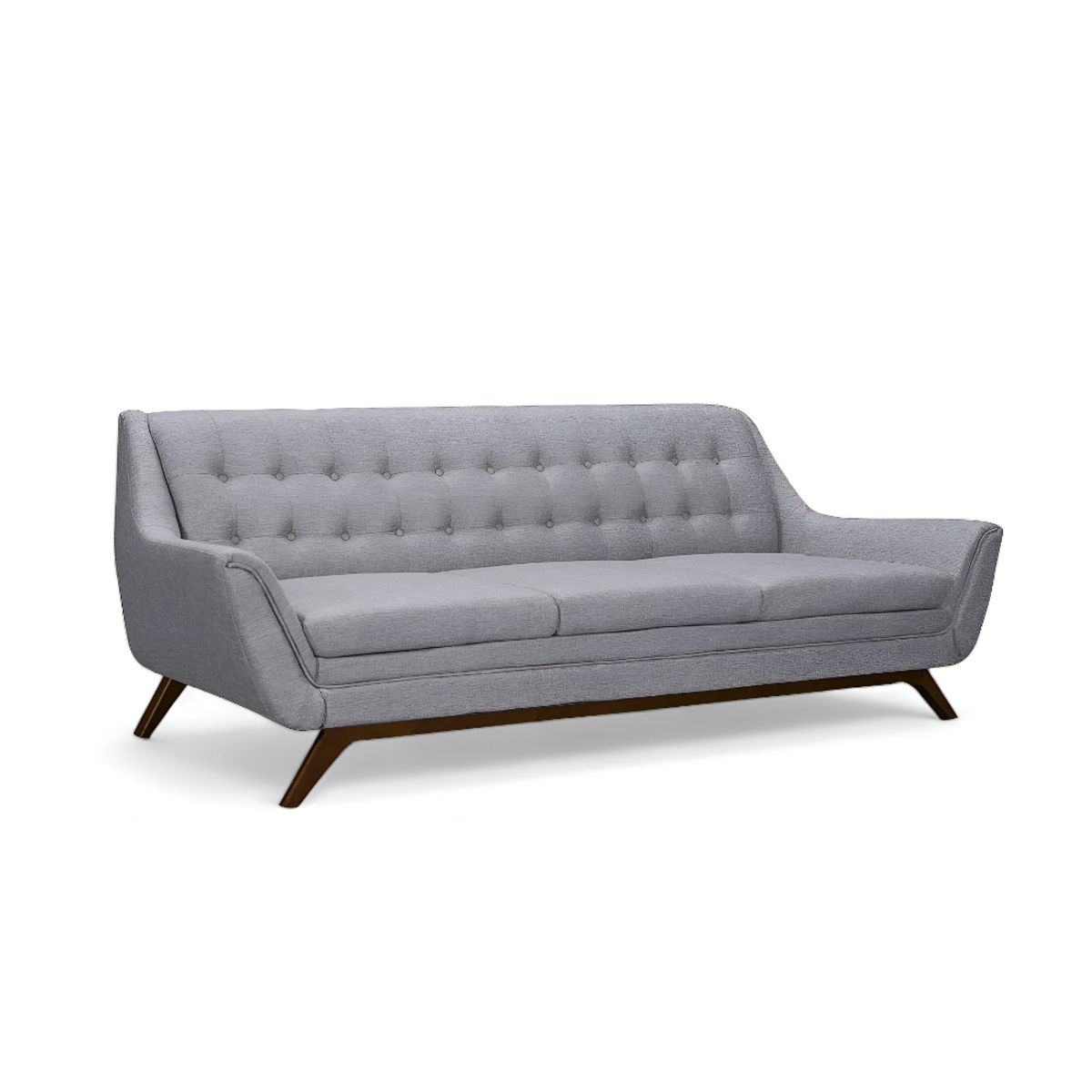 HOGAR & SPACIOS - HYS SOFA 3 CUERPOS SORNEL GRIS CLARO
