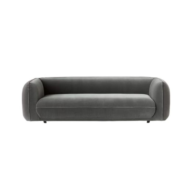 HOGAR & SPACIOS - HYS SOFA 3 CUERPOS SIMON GRIS OSCURO
