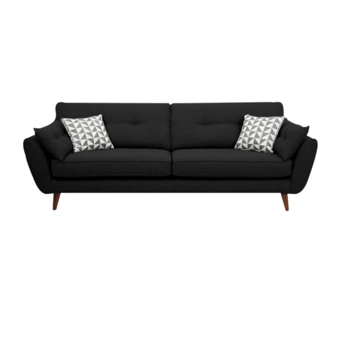 HOGAR & SPACIOS - HYS SOFA 3 CUERPOS MAGNO NEGRO