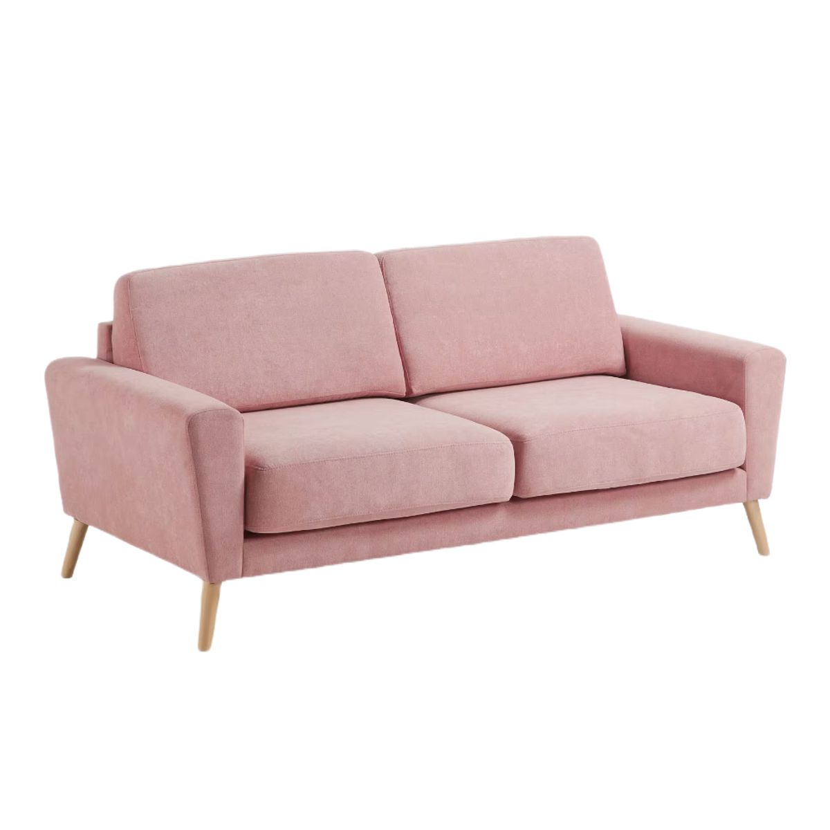 HOGAR & SPACIOS - HYS SOFA 3 CUERPOS FLOWER SALMON SUAVE