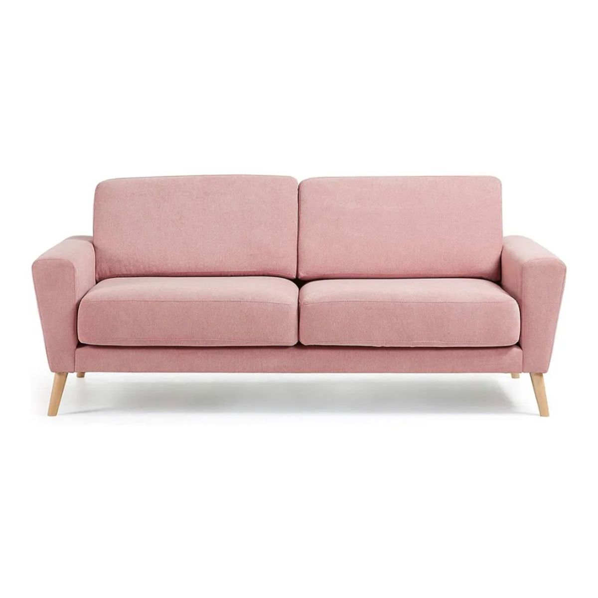 HOGAR & SPACIOS - HYS SOFA 3 CUERPOS FLOWER SALMON SUAVE