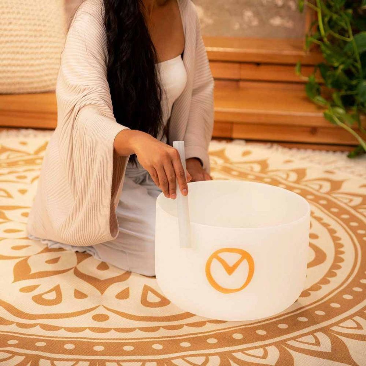 MEINL - CUENCO DE CRISTAL PLANETARIO DÍA SINÓDICO- PCSB12ESY -Blanco