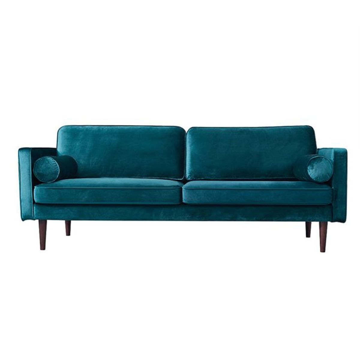 HOGAR & SPACIOS - HYS SOFA 3 CUERPOS CORA AZUL ACERO