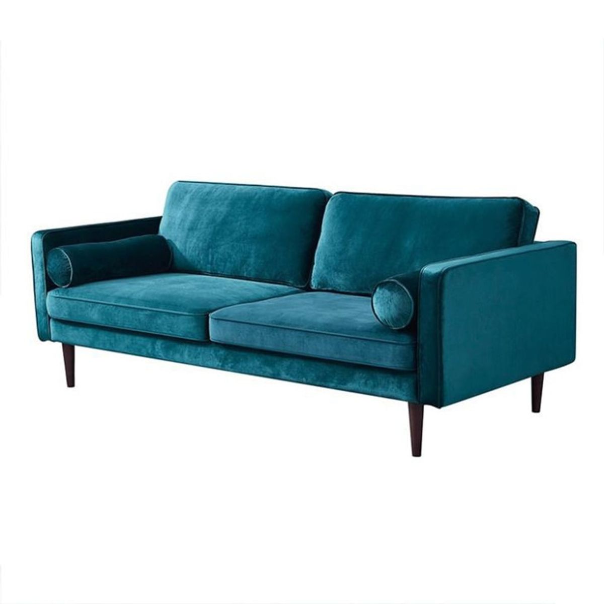 HOGAR & SPACIOS - HYS SOFA 3 CUERPOS CORA AZUL ACERO