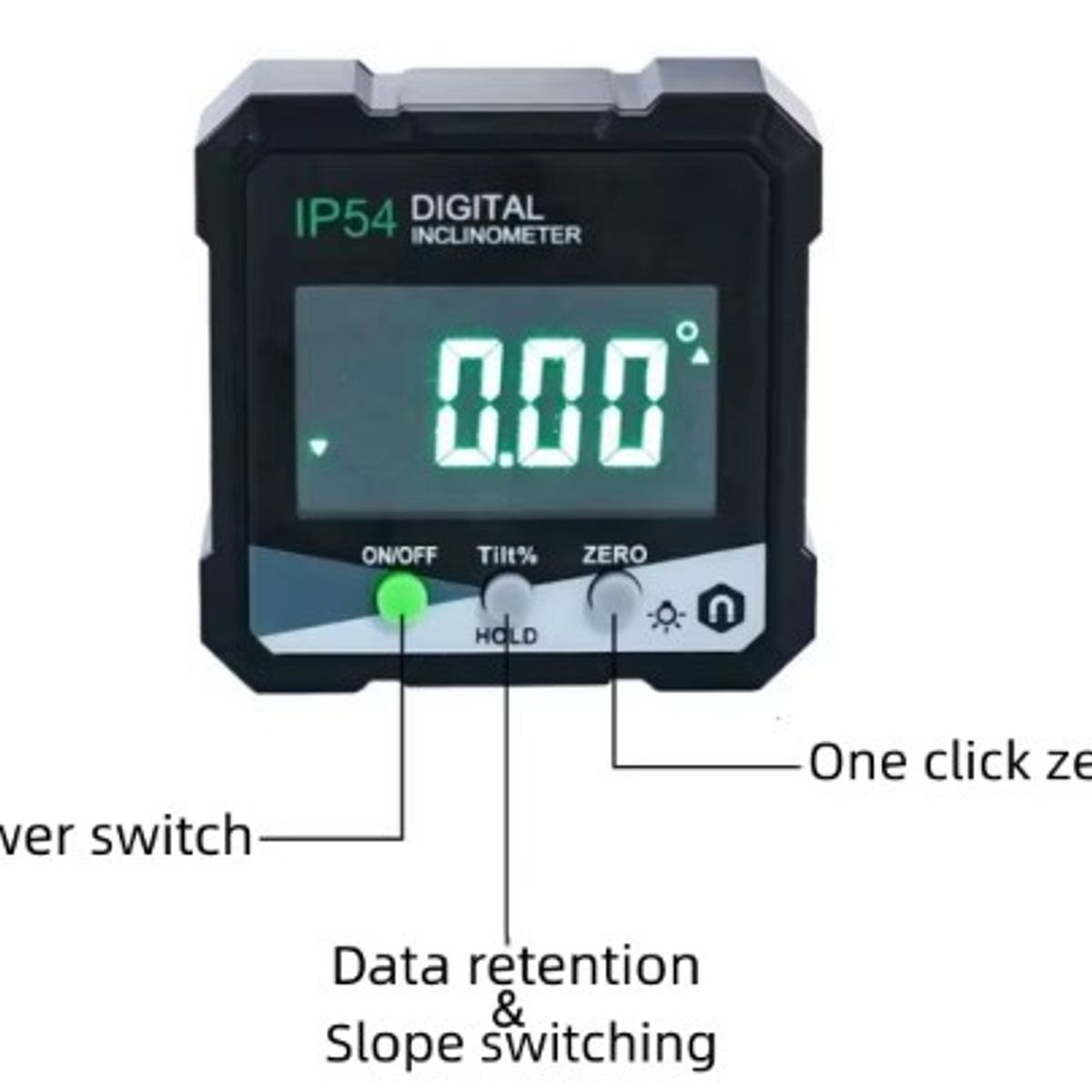 GENERICO - Inclinometro Digital de Base Magnetica Pequeño