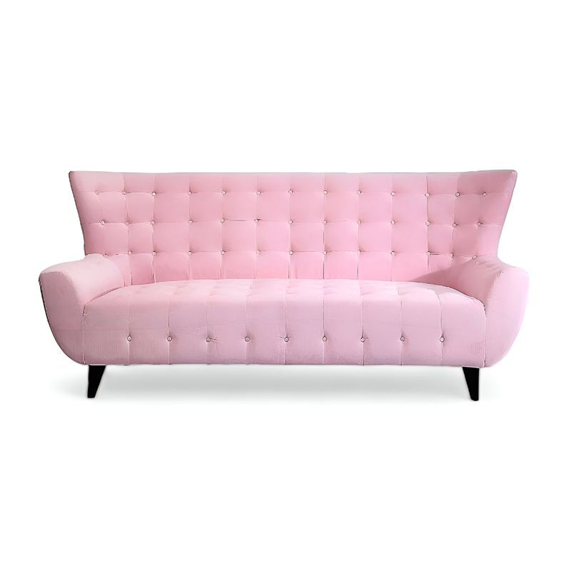 HOGAR & SPACIOS - HYS SOFA 3 CUERPOS CAMPBELL ROSADO