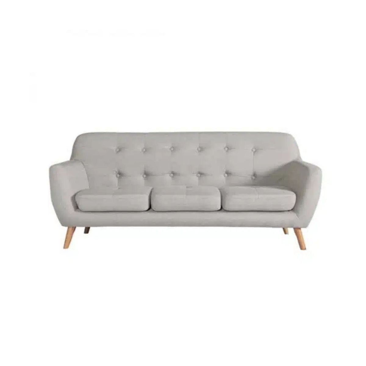 HOGAR & SPACIOS - HYS SOFA 3 CUERPOS BLEN GRIS CLARO
