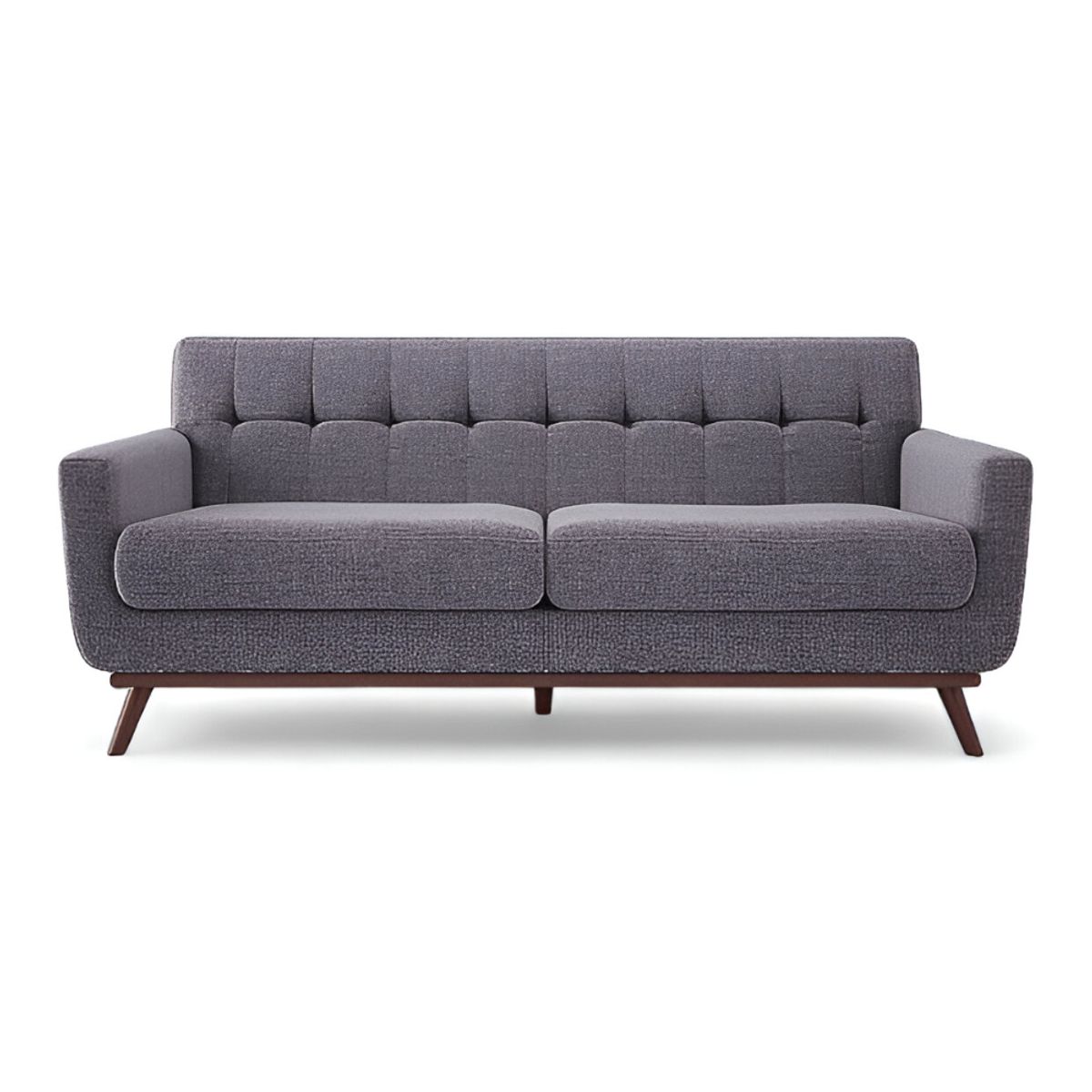 HOGAR & SPACIOS - HYS SOFA 3 CUERPOS BATTI GRIS OSCURO