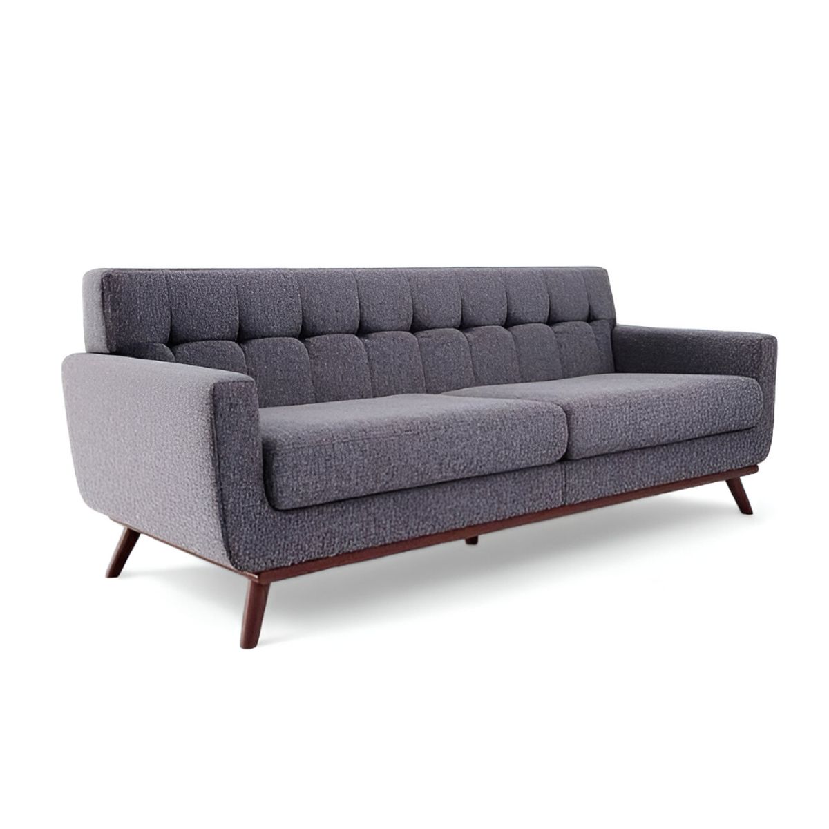 HOGAR & SPACIOS - HYS SOFA 3 CUERPOS BATTI GRIS OSCURO