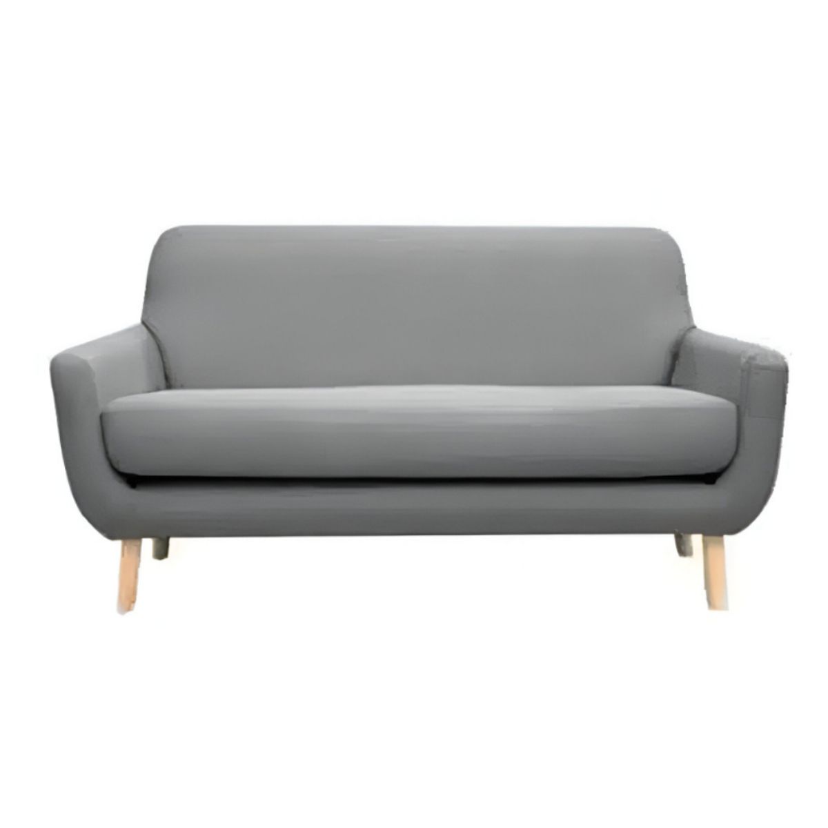 HOGAR & SPACIOS - HYS SOFA 3 CUERPOS AGLAIS GRIS PIZARRA
