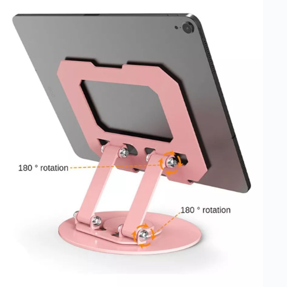 GENERICO - Soporte Base de Aluminio Para Celulares Tablets Ipad Giro 360°