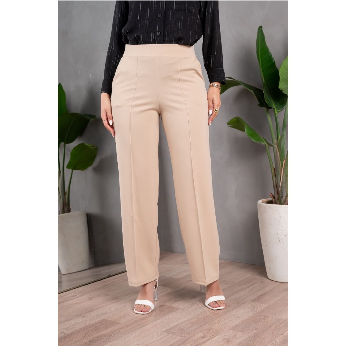 GENERICO - Pantalón Palazzo Mujer Tipo Shein