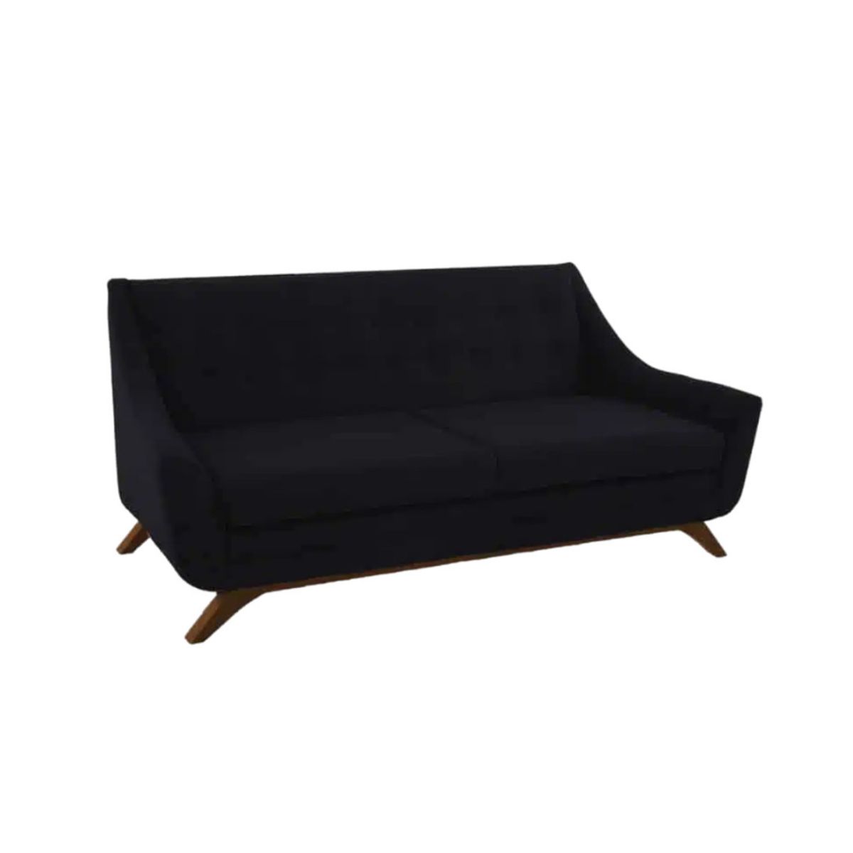 HOGAR & SPACIOS - HYS SOFA 2 CUERPOS SORNEL NEGRO