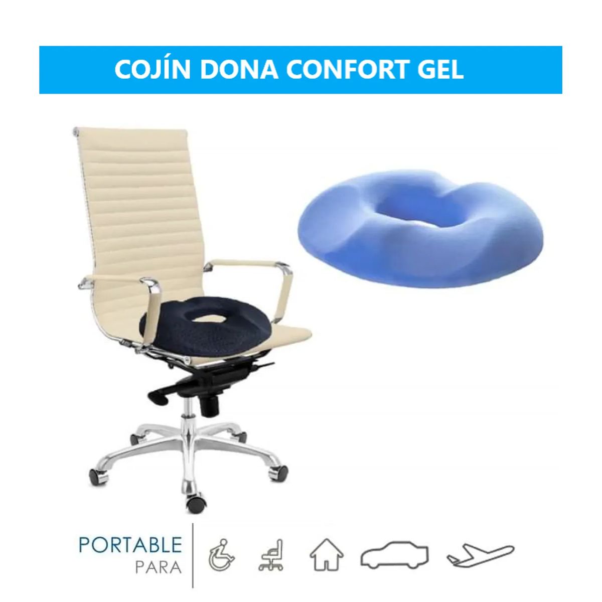 GENERICO - COJIN DONA  COXIS   VISCOELASCO  CONFORT