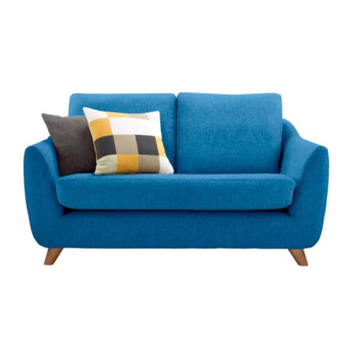 HOGAR & SPACIOS - HYS SOFA 2 CUERPOS LOUIS AZUL ACERO