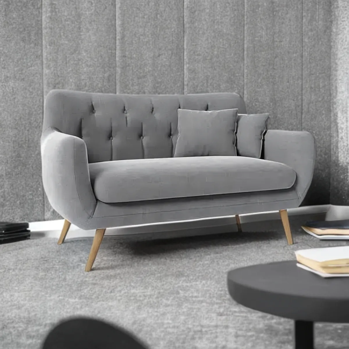 HOGAR & SPACIOS - HYS SOFA 2 CUERPOS PHILIP AZUL