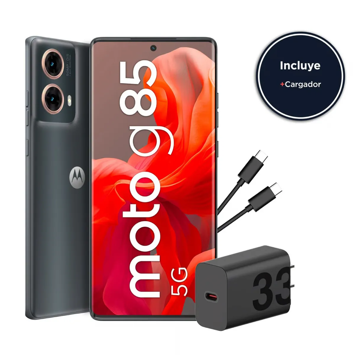 MOTOROLA - Celular Motorola MOTO G85 256GB 8GB 50 MP + 8MP 6,7" GRIS