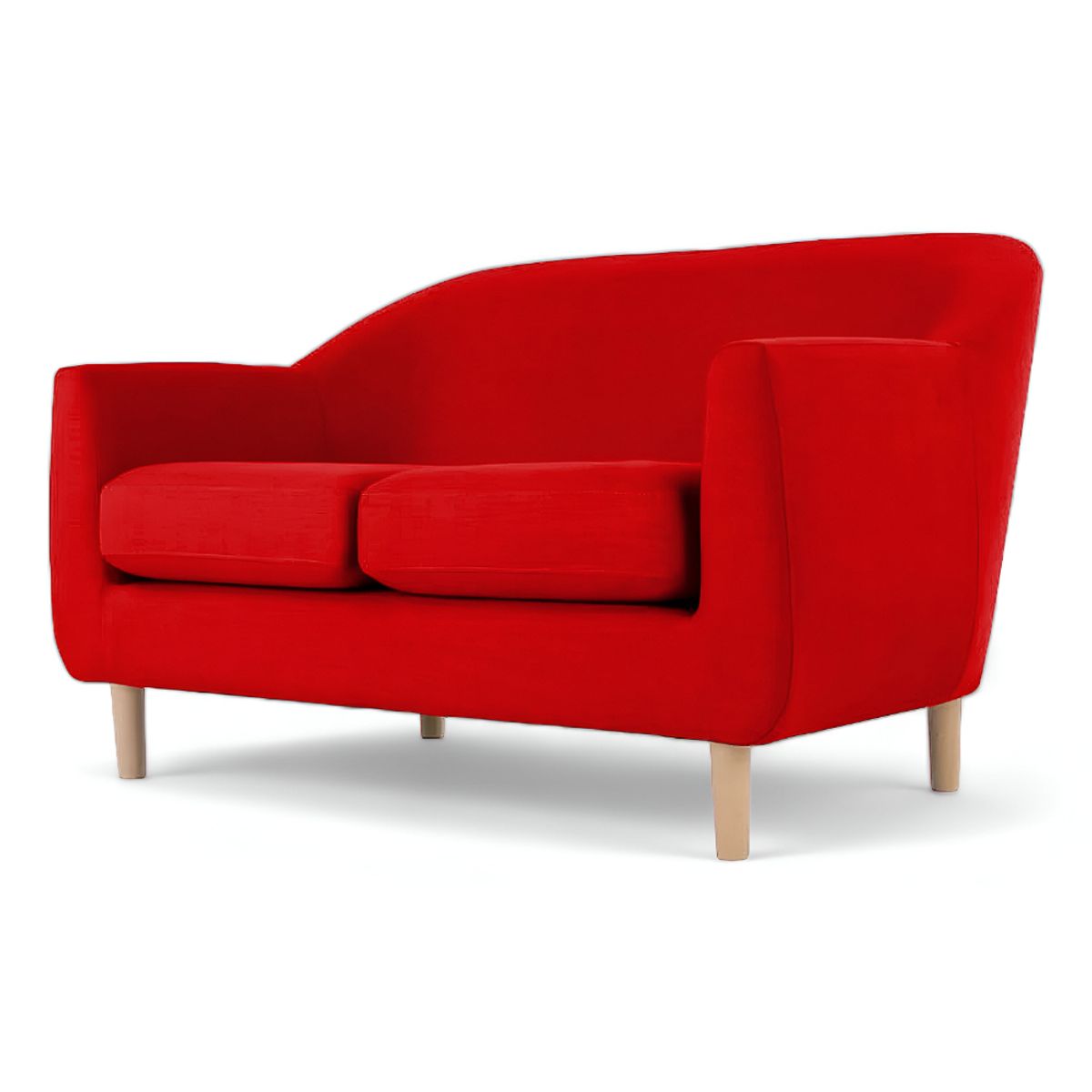 HOGAR & SPACIOS - HYS SOFA 2 CUERPOS ANDREUS ROJO OSCURO