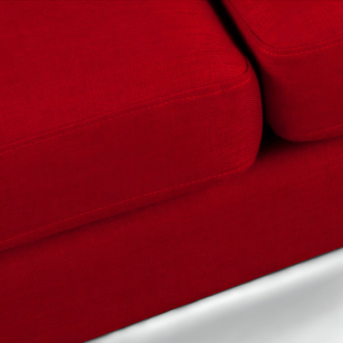 HOGAR & SPACIOS - HYS SOFA 2 CUERPOS ANDREUS ROJO OSCURO