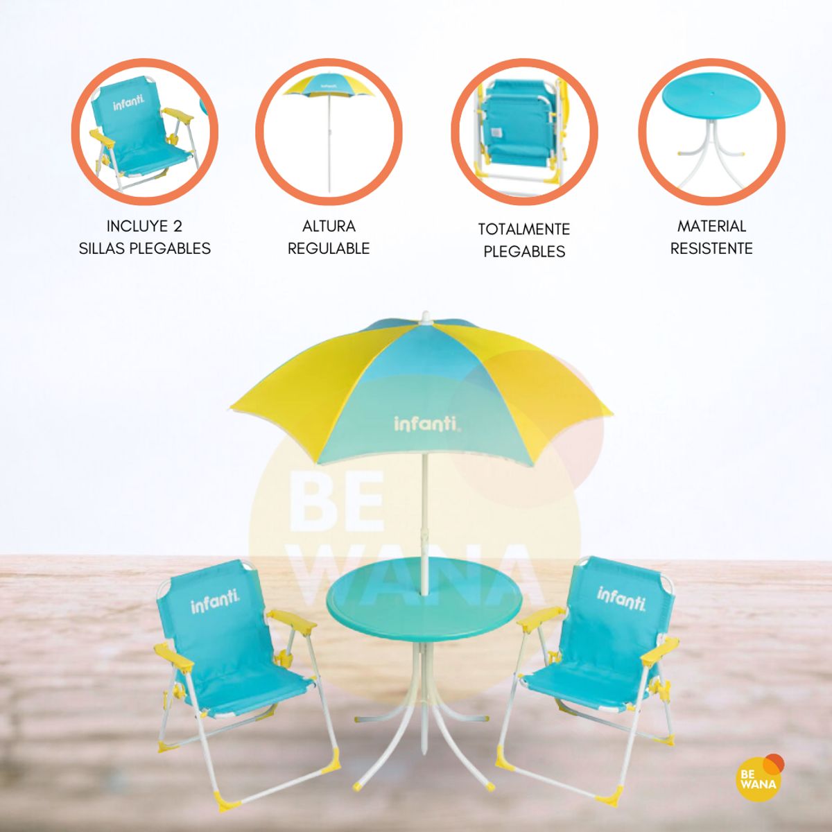 INFANTI - Set de Jardín Infantil «GIARDINO» Ligth Blue