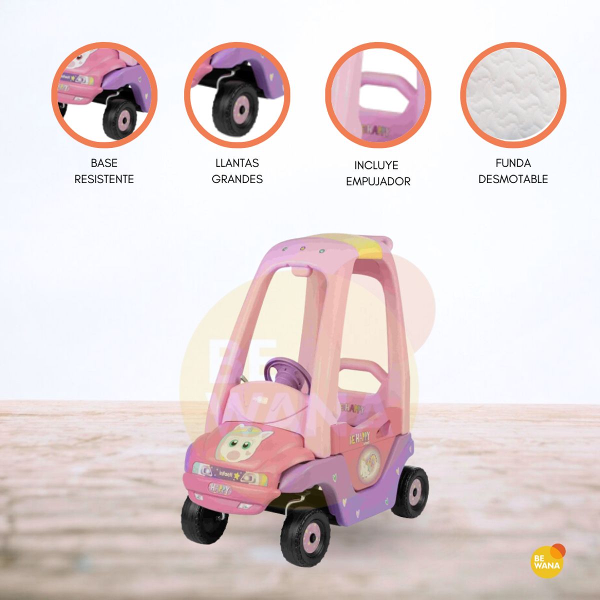 INFANTI - Correpasillo Huevito para Niños «UNICORNIO»