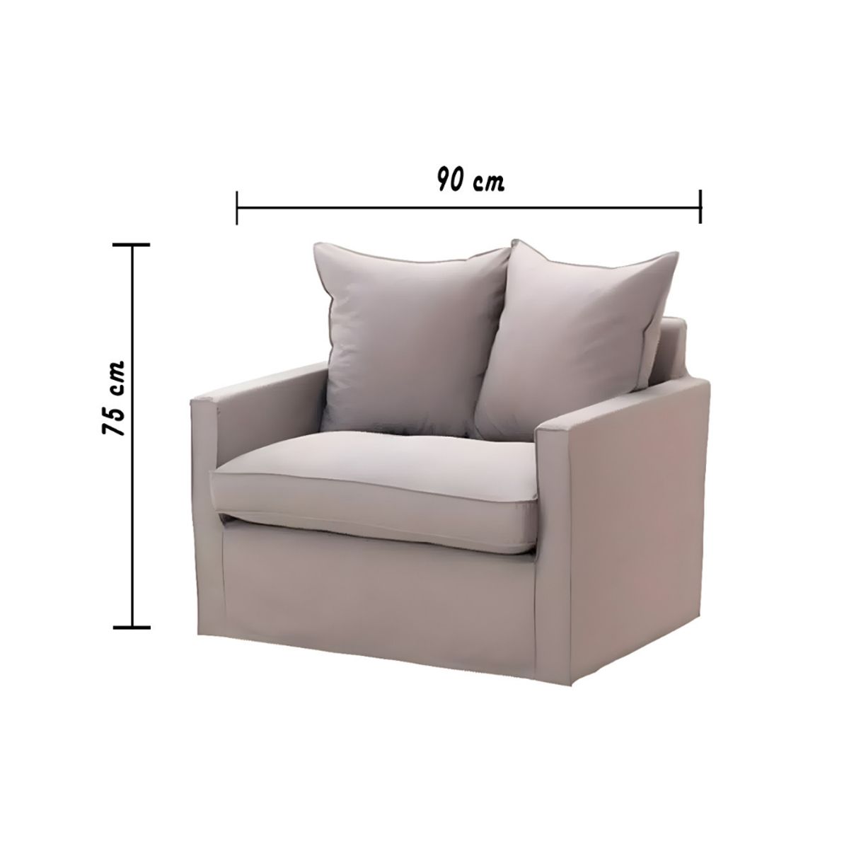 HOGAR & SPACIOS - HYS SILLON SOOL BEIGE