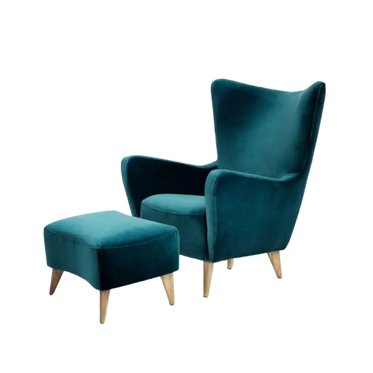 HOGAR & SPACIOS - HYS SILLON NATOS BANQUETA VERDE CARCEL