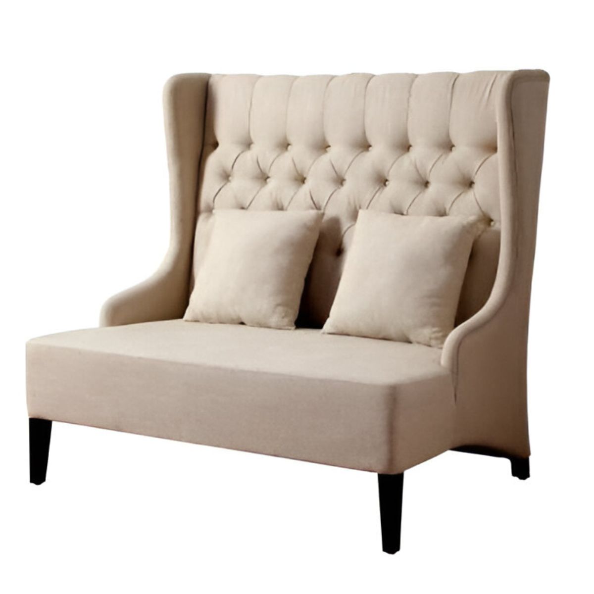 HOGAR & SPACIOS - HYS SILLON DEFY CAPITONE BLANCO