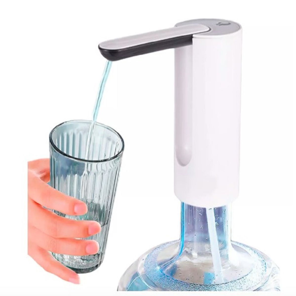 WATER - Dispensador de agua automática recargable blanco
