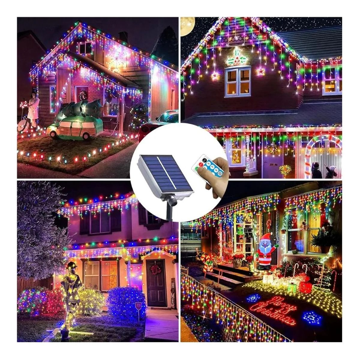 ARTEZA - Luces LED-12 Metros Luces solares de Cortina para exteriores