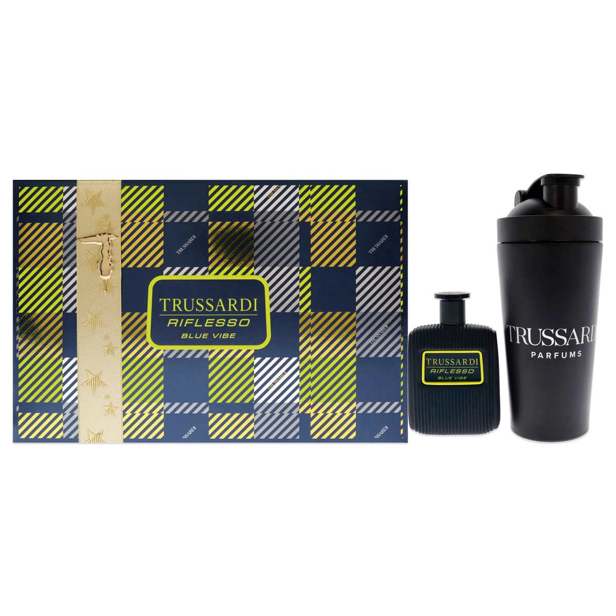 TRUSSARDI - Blue Vibe Gift Set EDT100ml+Botella sport Trussardi Riflesso