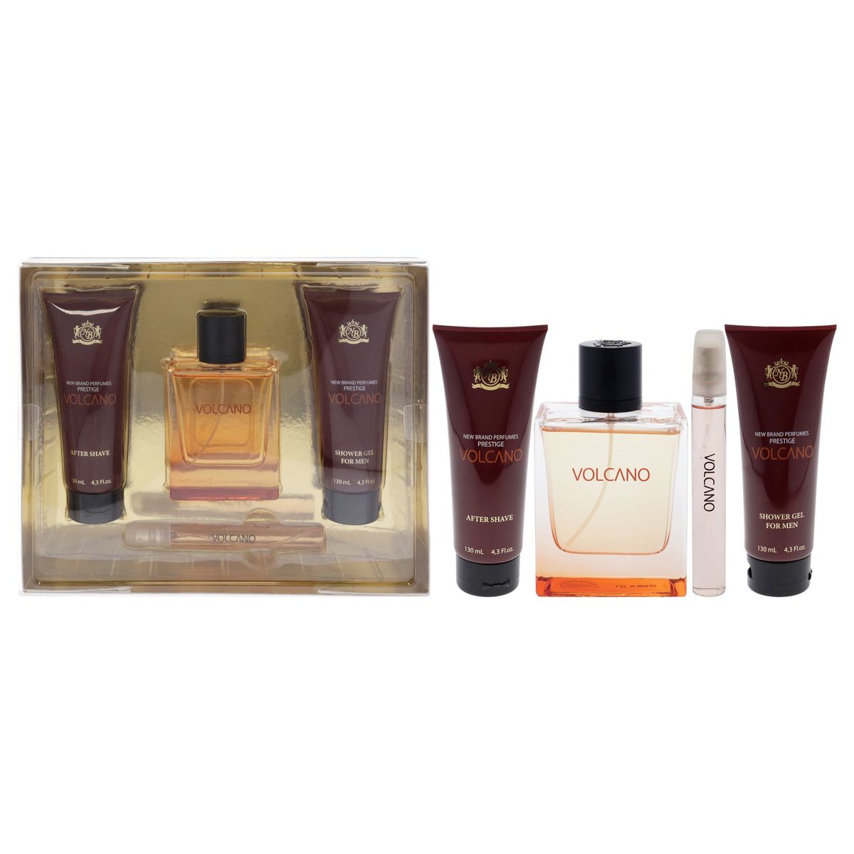 NEW BRAND - Prestige Volcano Gift Set EDT100ml+MiniEDT15ml+Gel New Brand