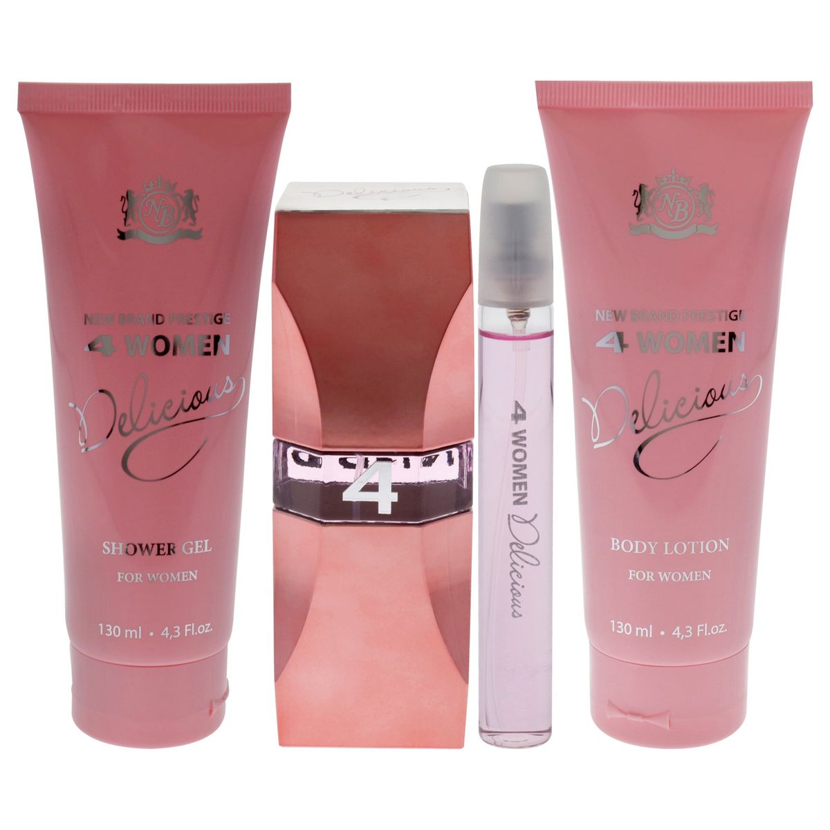 NEW BRAND - Prestige Woman Delicious Set EDP100ml+Spray+Loción New Brand