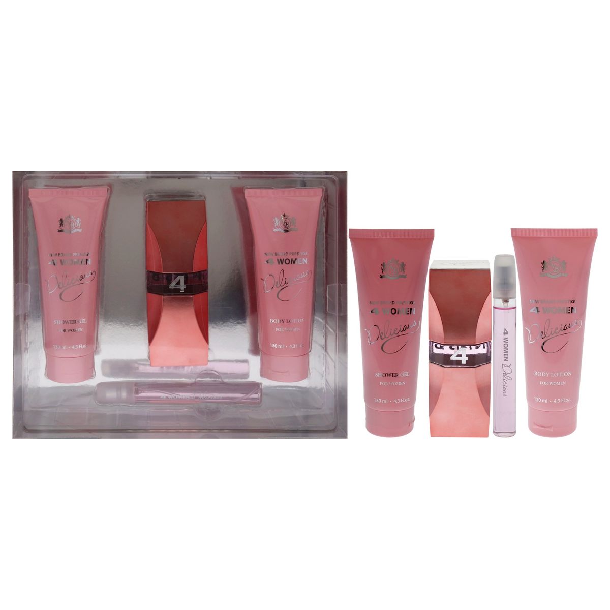 NEW BRAND - Prestige Woman Delicious Set EDP100ml+Spray+Loción New Brand
