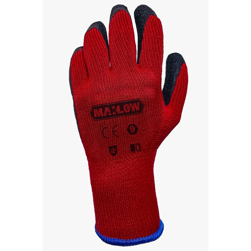 MAXLOW - Guante Multiuso Latex T10 Rojo  - Pack x 6