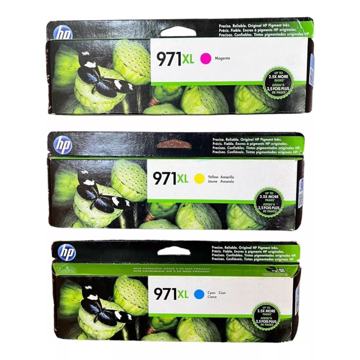 HP - Kit Tinta HP 970XL 971XL Cyan Magenta Amarillo Negro