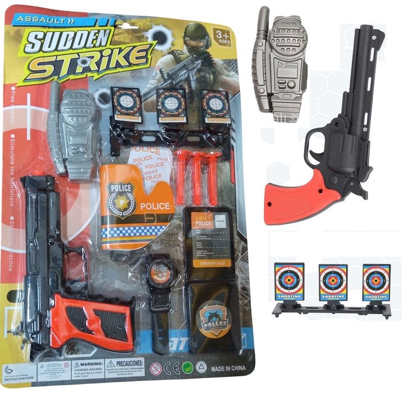 GENERICO - Pistola de juguete con accesorios disparador de dardos