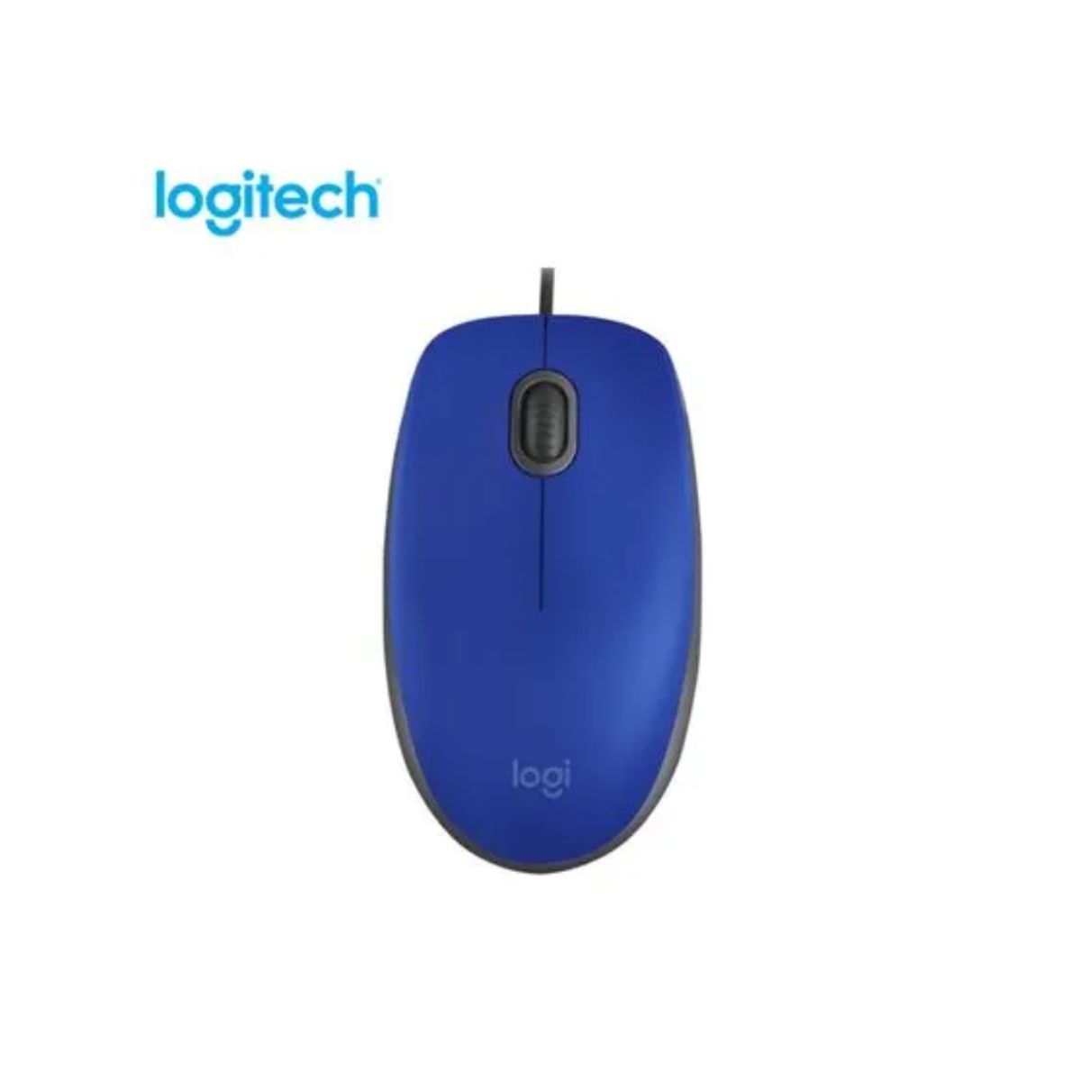 LOGITECH - MOUSE LOGITECH M110 SILENT OPTICO CON CABLE USB A AZUL