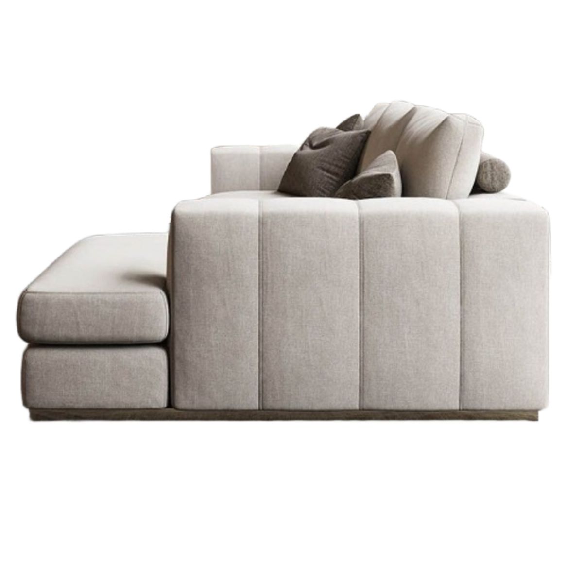 HOGAR & SPACIOS - HYS SECCIONAL DERECHO SATURNO BEIGE