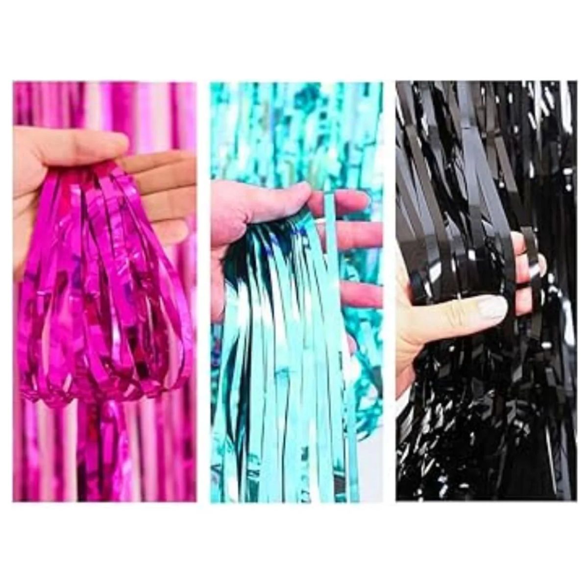 GENERICO - Pack 2 Cortina De Tiras Para Cumpleaños