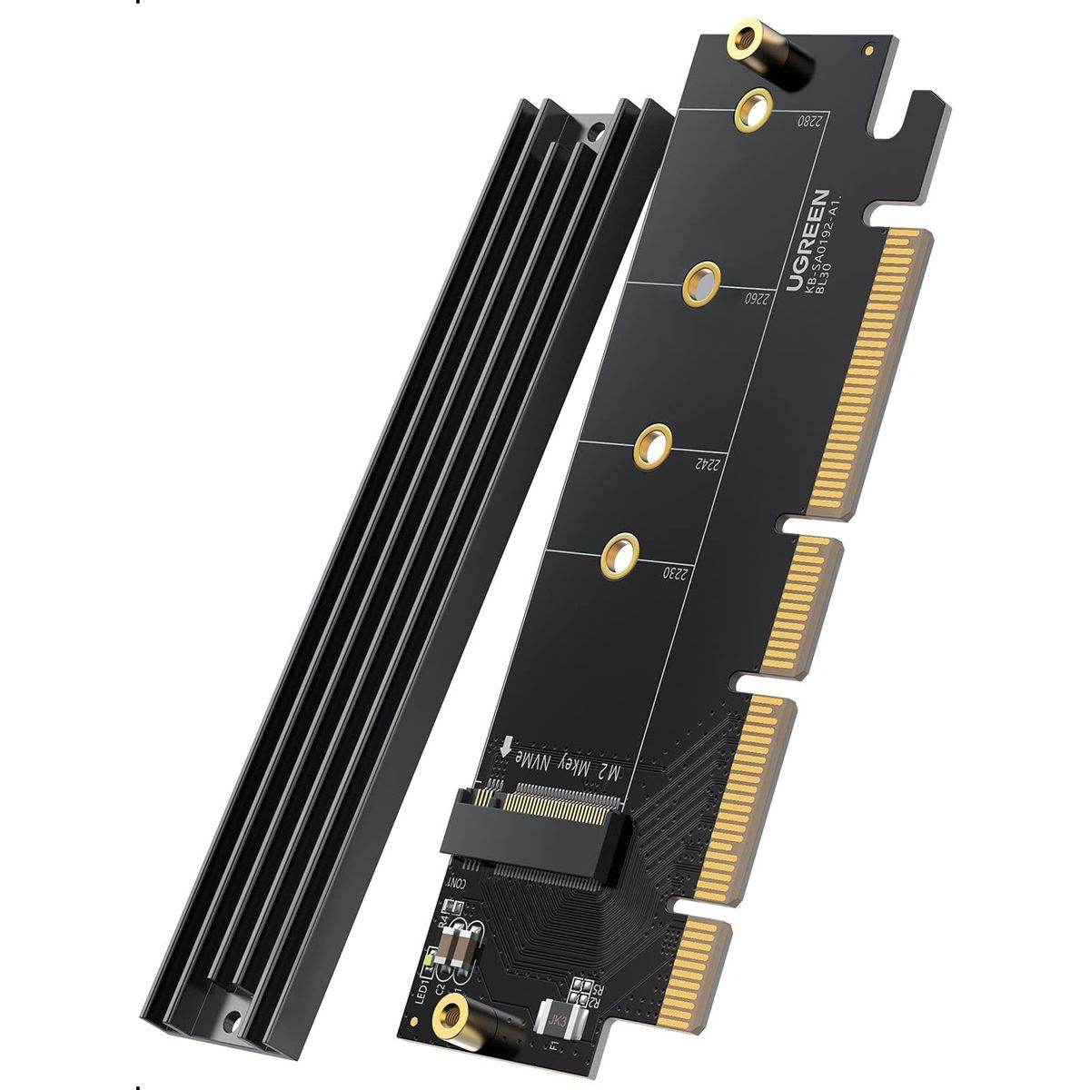 UGREEN - Tarjeta Expansión x2 M.2 Nvme Pcie 3.0 X4 Ugreen COD 30715