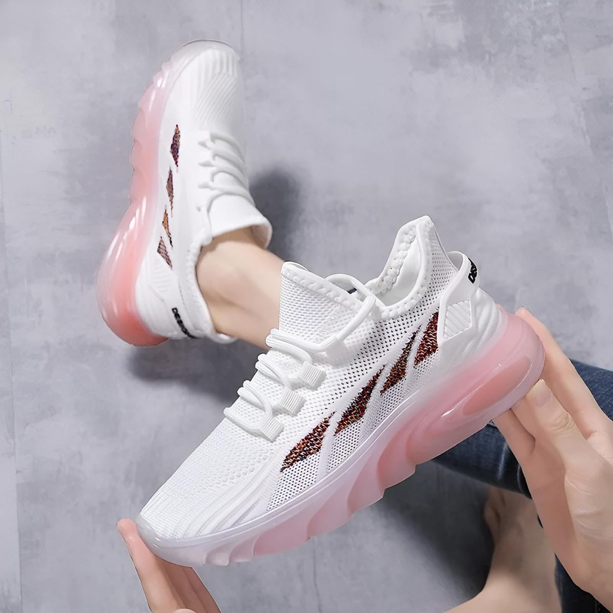 GENERICO - Zapatillas Urbanas Liviana Antitranspirante Mujer Suela Suave Cómoda