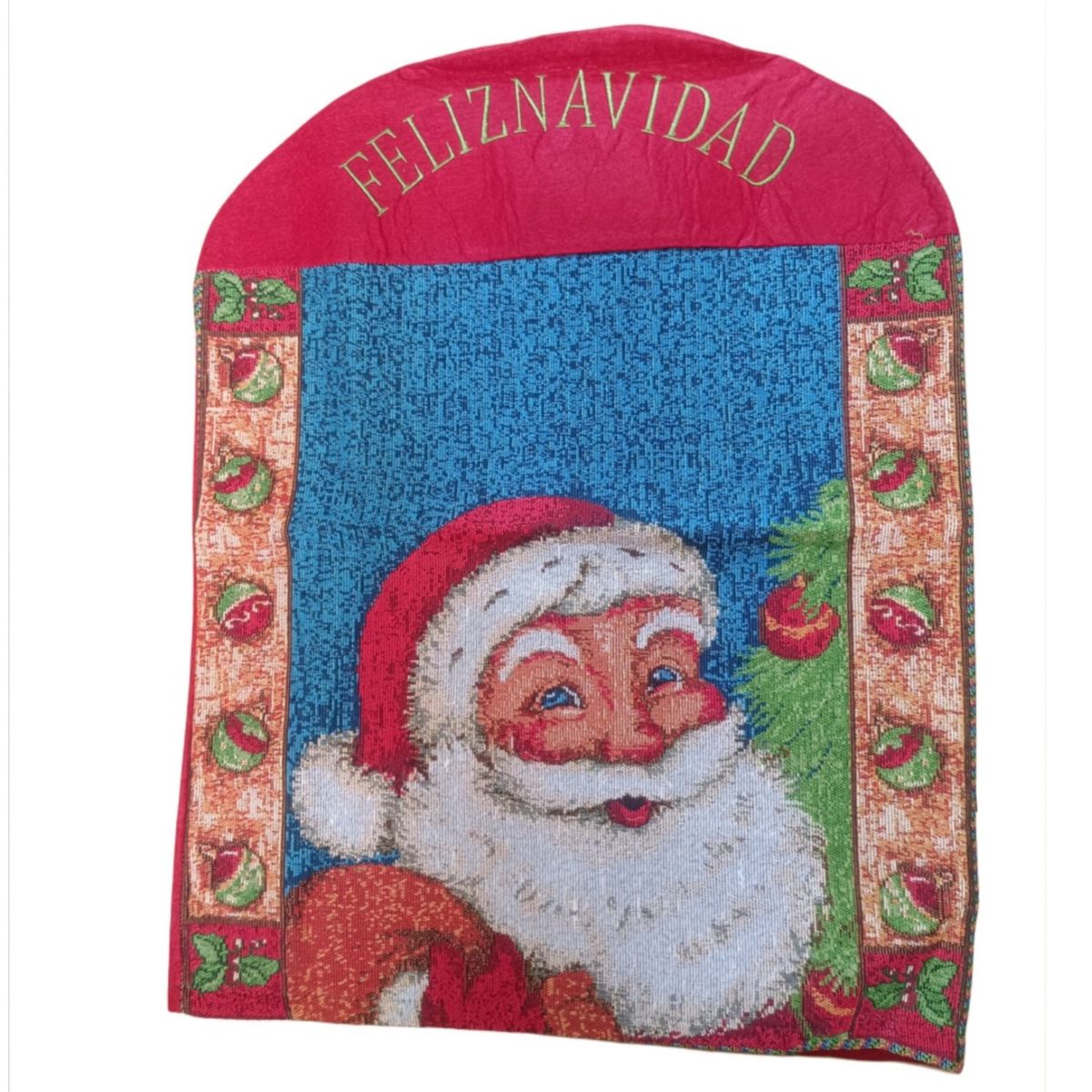 GENERICO - Funda respaldar de silla navideño set de 6 piezas