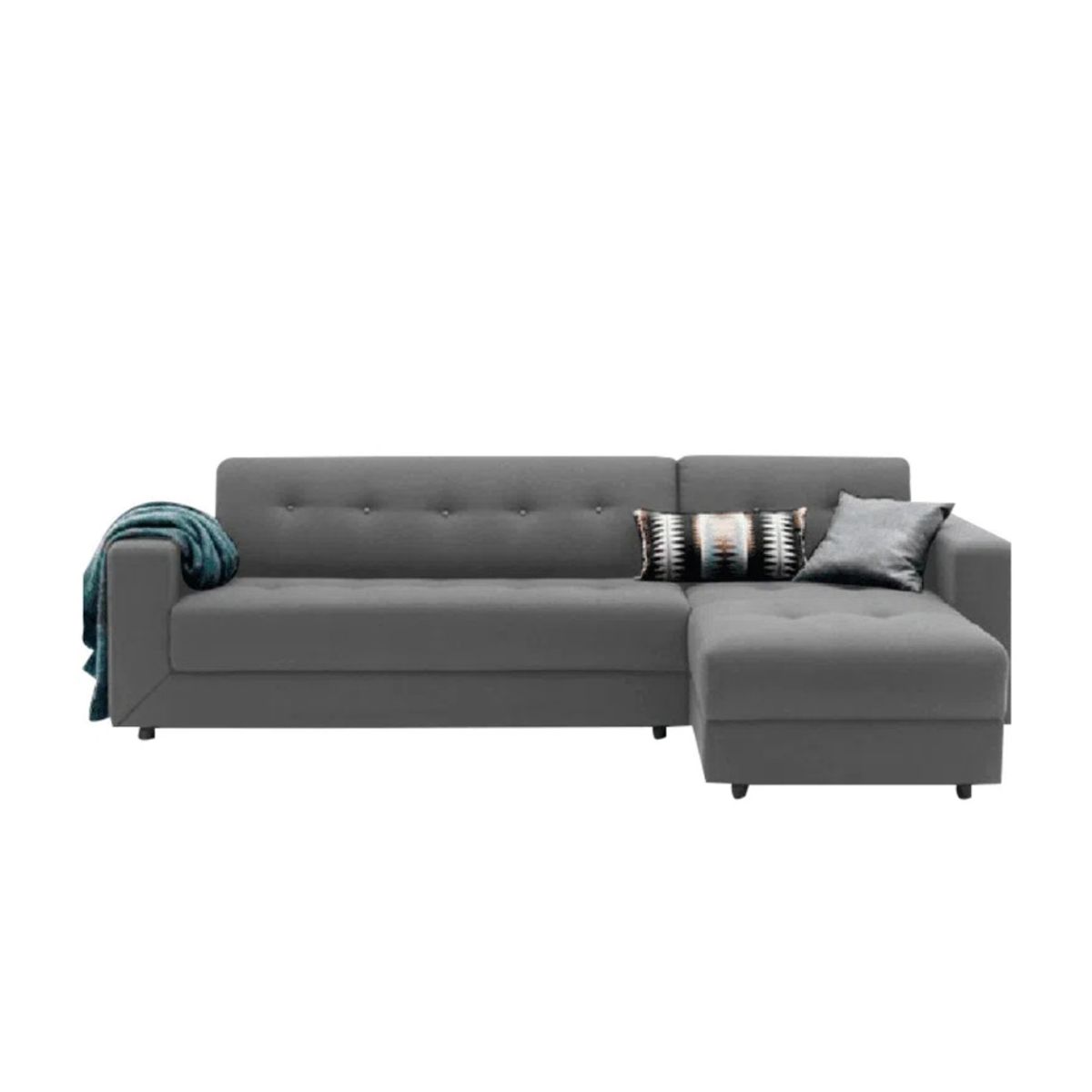 HOGAR & SPACIOS - HYS SECCIONAL DERECHO AMED GRIS CLARO