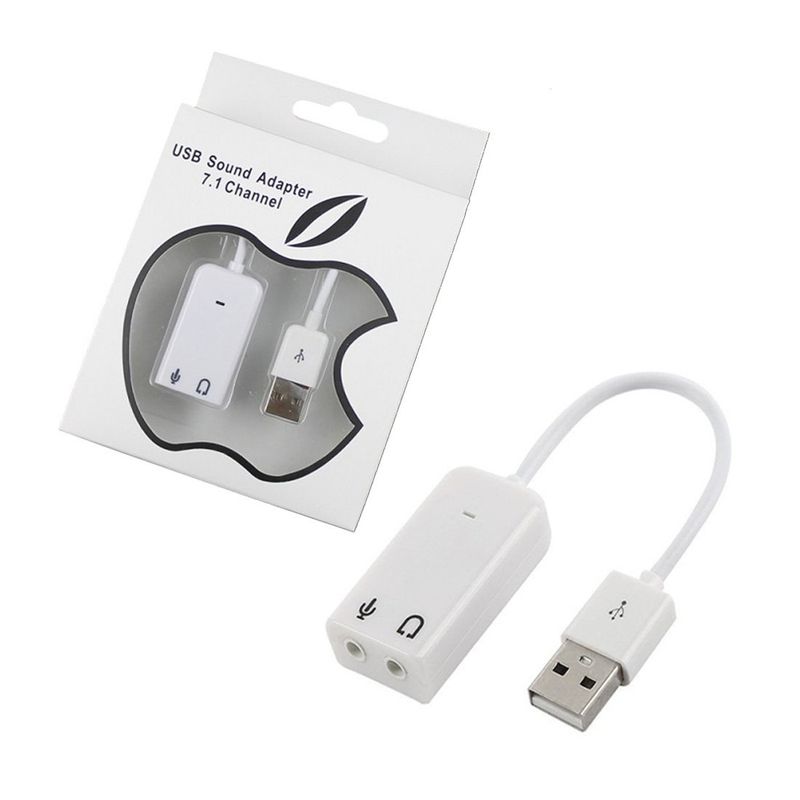 OEM - Adaptador USB 2.0 a Jack 3.5 mm Audio, Parlante y Micrófono