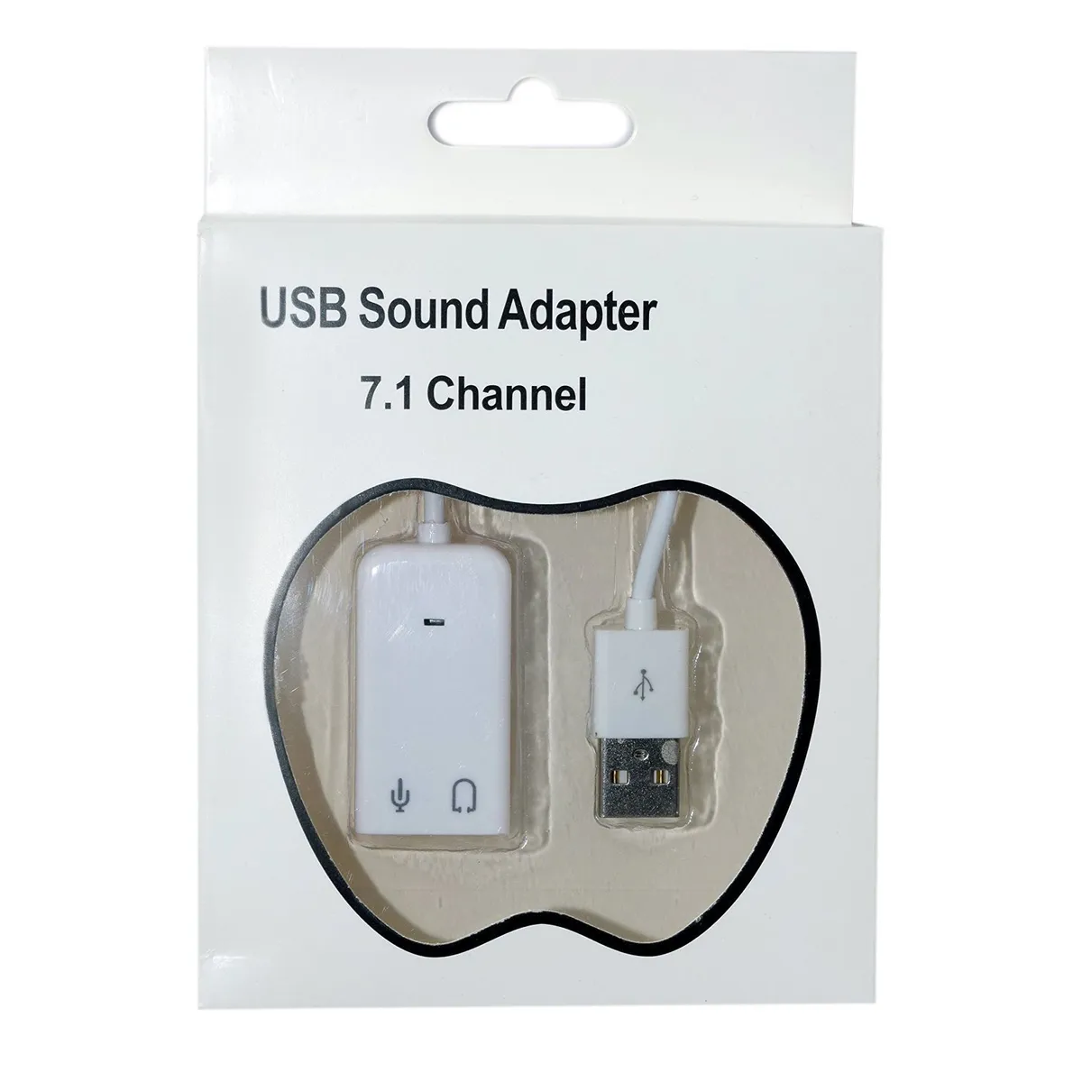 OEM - Adaptador USB 2.0 a Jack 3.5 mm Audio, Parlante y Micrófono