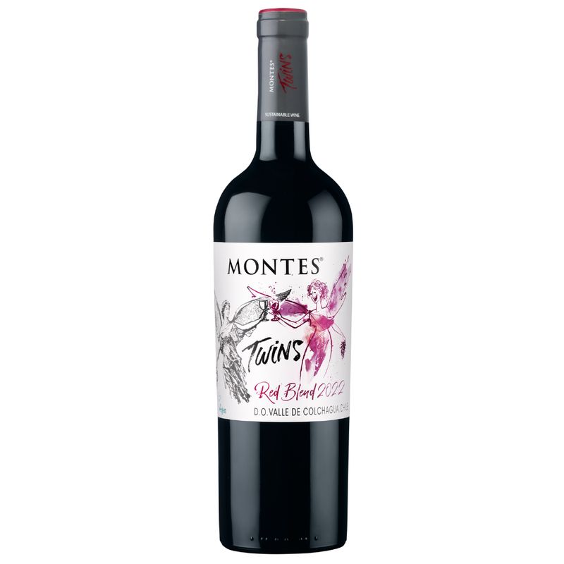 MONTES - Vino MONTES Twins Red Blend Botella 750 ml