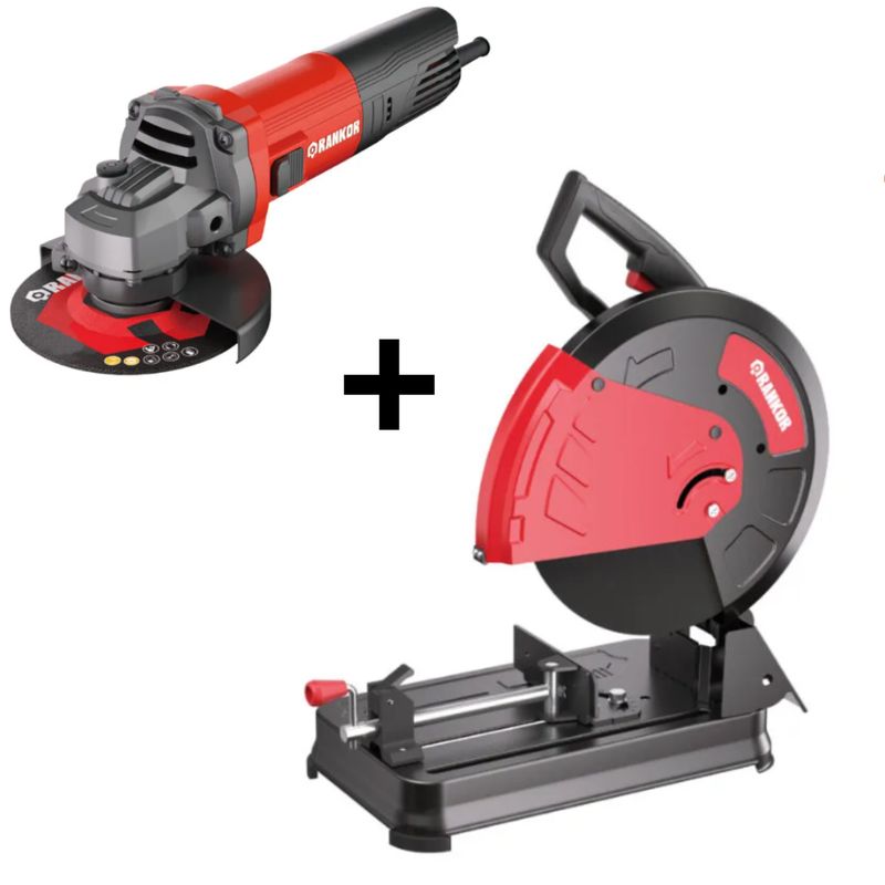 RANKOR - Tronzadora 14″ 2700W RCS270001 + Esmeril angular 45″ 800W RAG800401