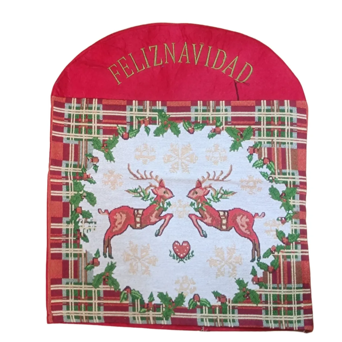 GENERICO - Funda respaldar de silla navideño set de 6 piezas