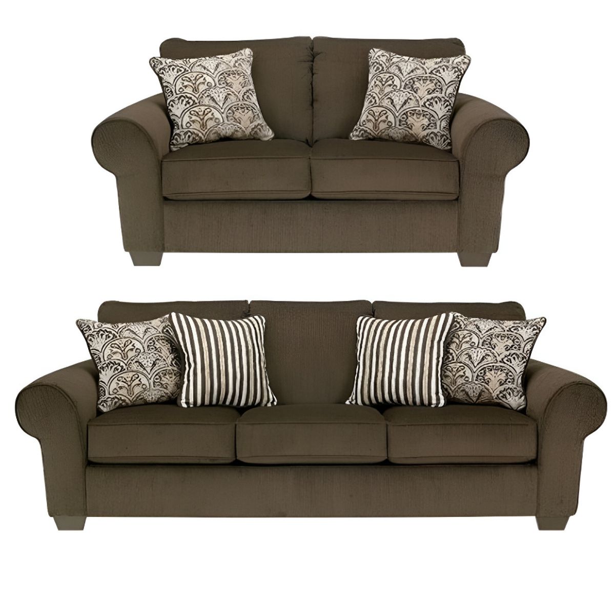 HOGAR & SPACIOS - HYS SALA 3 2 EMPHY MARRON